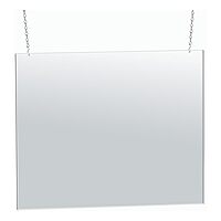 Azar Displays Hanging Poster Frames, Clear Acrylic, Ceiling-Mount