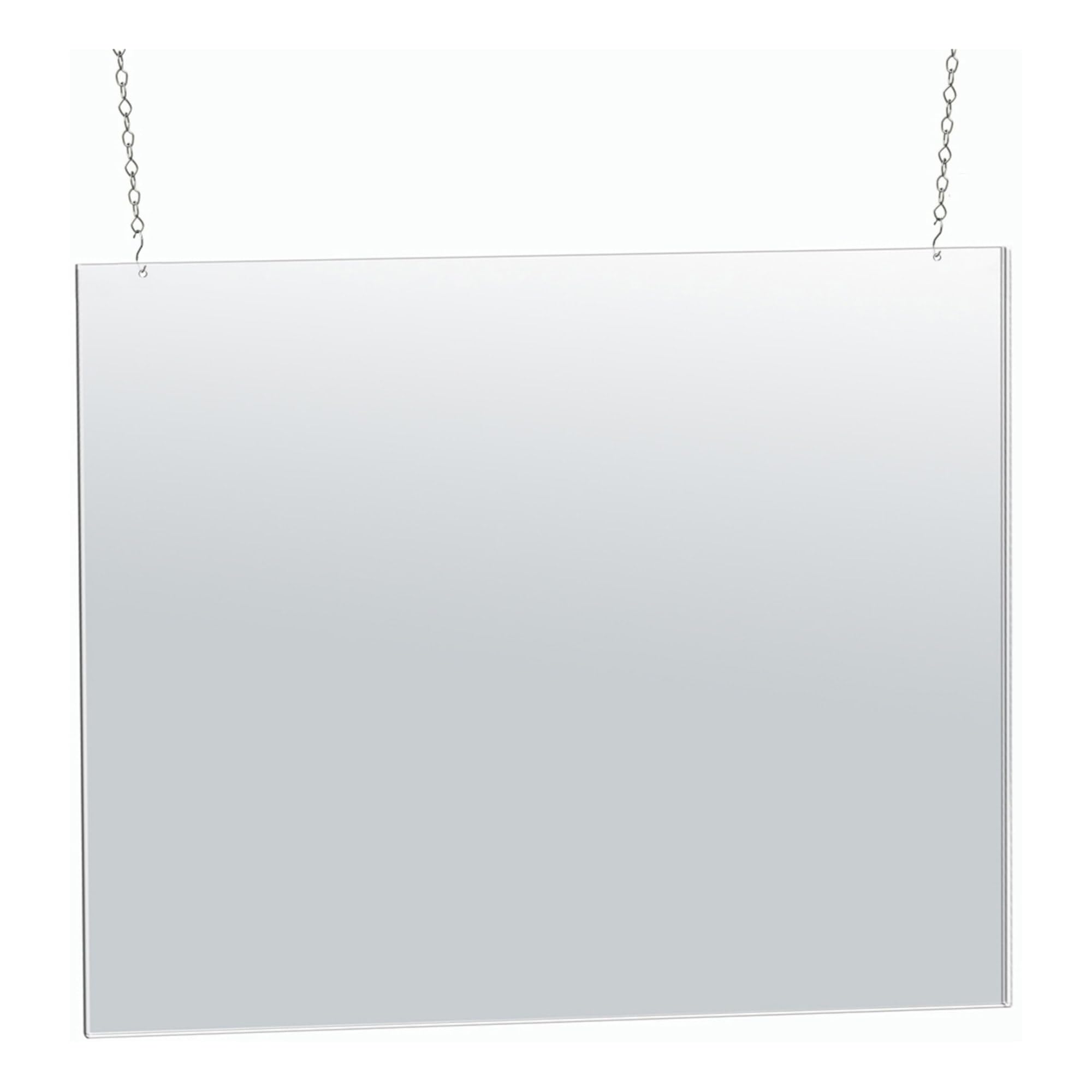 Azar Displays Hanging Poster Frames, Clear Acrylic, Ceiling-Mount