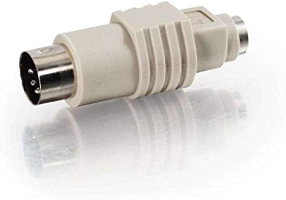 C2G 02475 PS/2 Female to AT Male Keyboard Adapter, Beige Female to AT Male Adapter