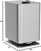 Crane Ultrasonic Warm & Cool Mist Air Humidifier for Bedroom, Top Fill, UV Light, 1.2 Gallon Tank, 500 Sq Ft Coverage