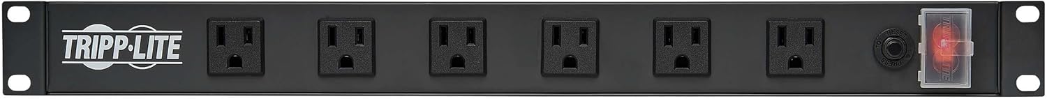 Tripp Lite 1U Rackmount Power Strip PDU, 15A 120V, 15ft Cord