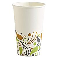 Boardwalk DEER16HCUP Deerfield Printed Paper Hot Cups, 16 oz, 50 Cups/Pack, 20 Packs/Carton