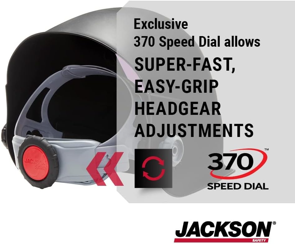 Jackson Safety TRANSLIGHT 555 + Premium Auto Darkening Helmet, Digital Control, 3.86" x 3.23" Viewing Area, 46250