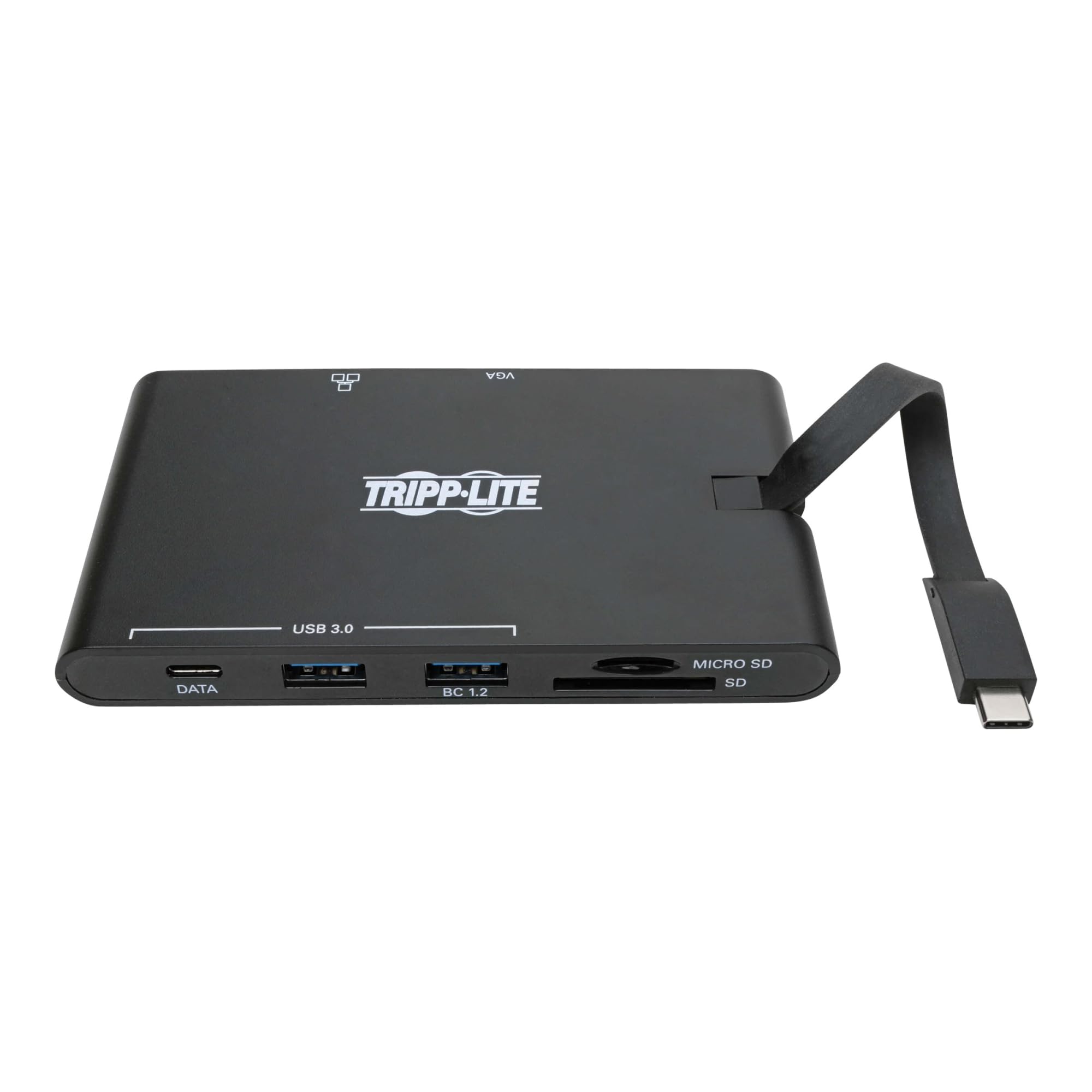 Tripp Lite USB-C Docking Station Hub, 4K @ 30 Hz HDMI, VGA, Gigabit Ethernet Port, 100W PD Charging, USB 3.2 Gen 1