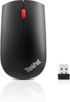 Lenovo ThinkPad Essential Wireless Mouse - Optical - Wireless - Radio Frequency - 2.40 GHz - Black - USB - Symmetrical
