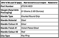 ZAK TOOL Key Ring Window Punch, Spring-Loaded Stainless Steel
