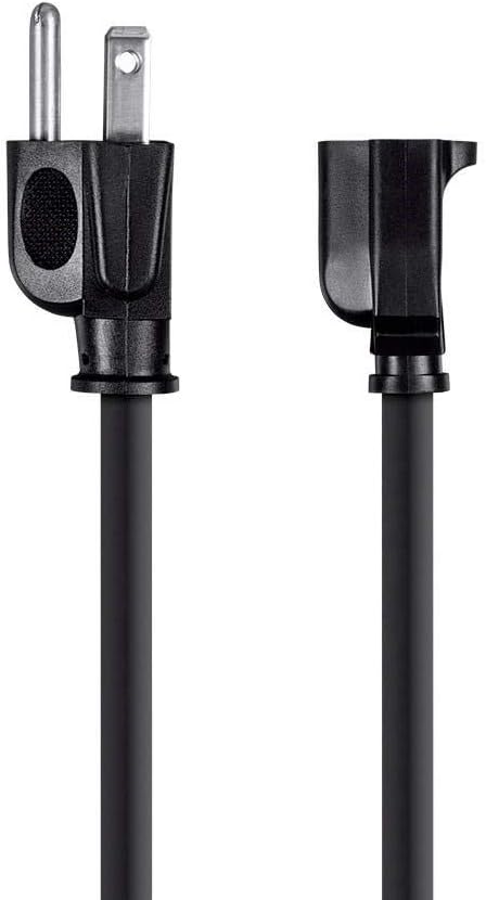 Monoprice Extension Cord - NEMA 5-15P to NEMA 5-15R, 14AWG, 15A/1875W, 3-Prong, Black
