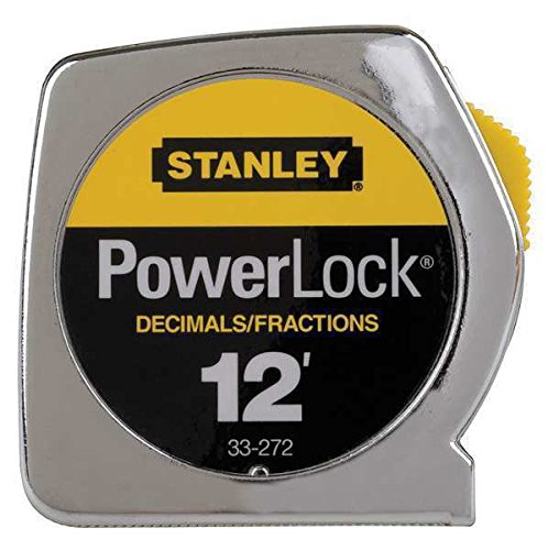 Stanley Tools ABS Tape Measure, Standard, 12ft x 1/2in Blade