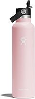 Hydro Flask Water Bottle - Insulated Stainless Steel - Straw Lid, Non Spill, Leakproof 24 Oz Trillium Pink