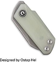 CIVIVI Ki-V Front Flipper Pocket Knife, Double Detent Slip Joint Small Folding Knife with Deep Carry Pocket Clip For Easy