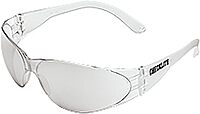 MCR Crews CL119 Checklite Safety Glass, Clear Frame, In/Out Lens, Coated Anti-Scratch, 1 Pair