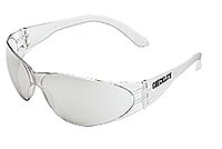 MCR Crews CL119 Checklite Safety Glass, Clear Frame, In/Out Lens, Coated Anti-Scratch, 1 Pair