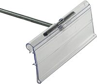 Azar Displays Flip Scan Paper Label Holders, 1-1/4in x 3in, Clear, Pack Of 50 Label Holders