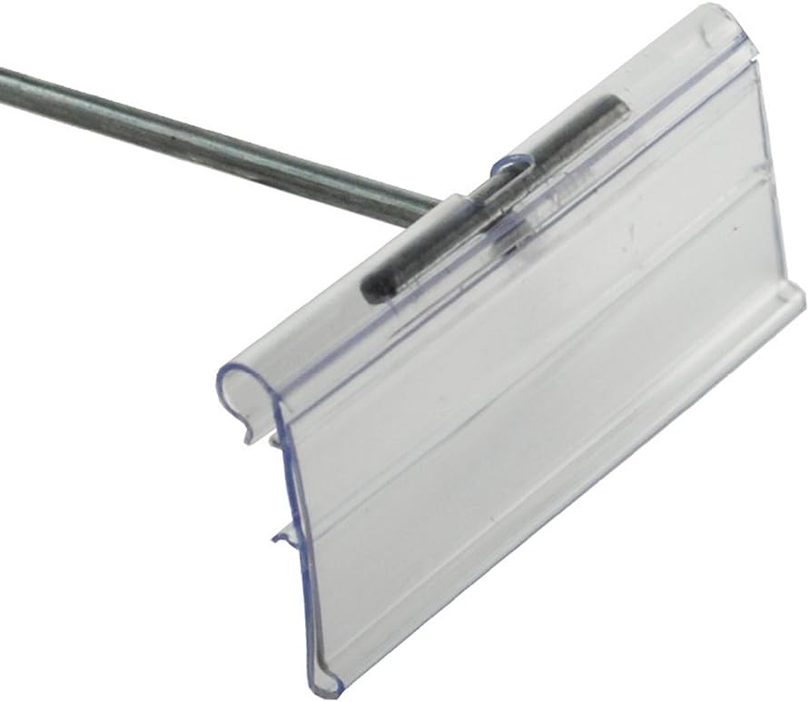 Azar Displays Flip Scan Paper Label Holders, 1-1/4in x 3in, Clear, Pack Of 50 Label Holders