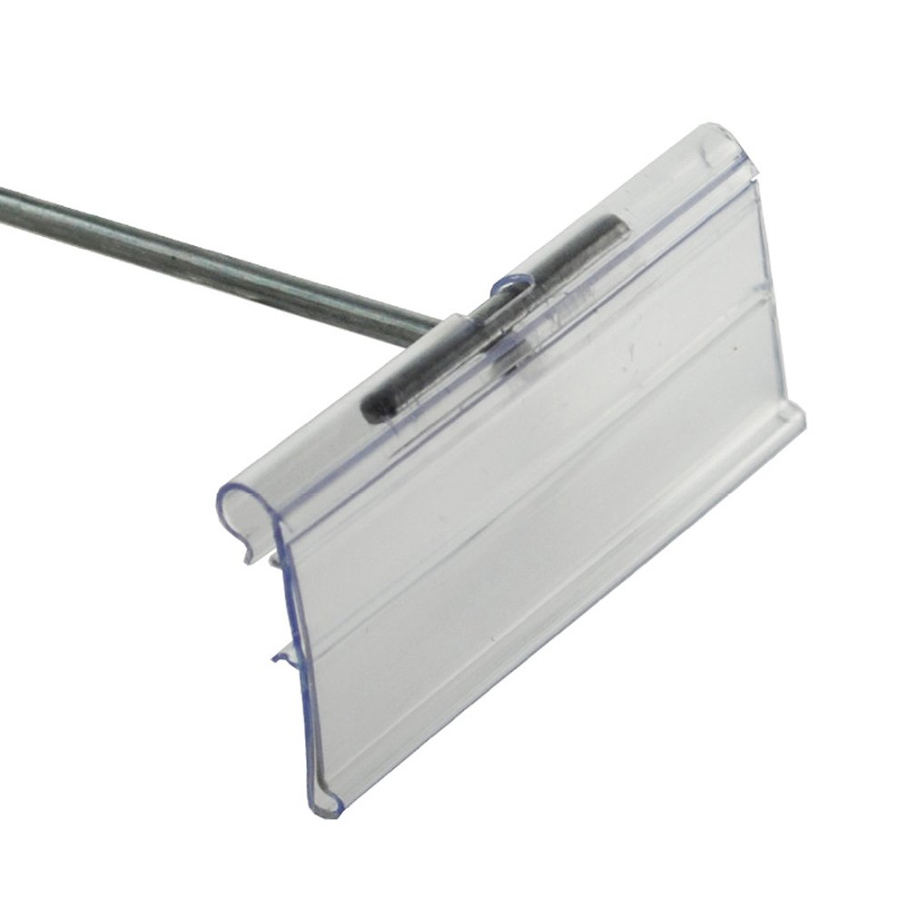 Azar Displays Flip Scan Paper Label Holders, 1-1/4in x 3in, Clear, Pack Of 50 Label Holders