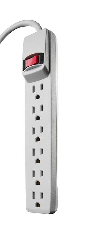 Woods / SOUTHWIRE 6-Outlet Power Strip with Built-In Circuit Breaker