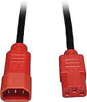 Tripp Lite Standard Computer Power Extension Cord 10A, 18AWG (IEC-320-C14 to IEC-320-C13) 4-ft.
