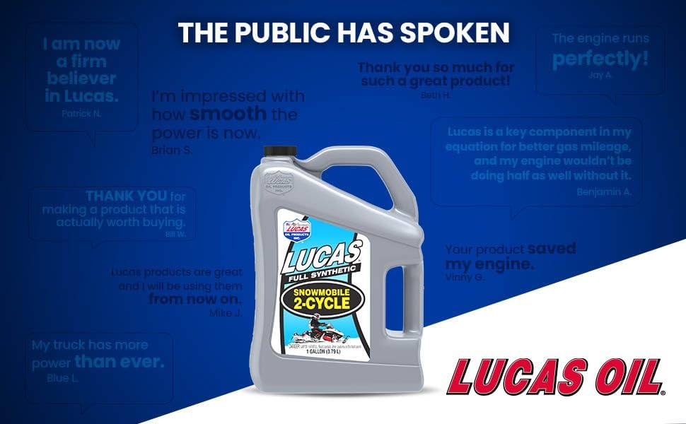 Lucas Oil Synthetic 2-Cycle Snowmobile Oil