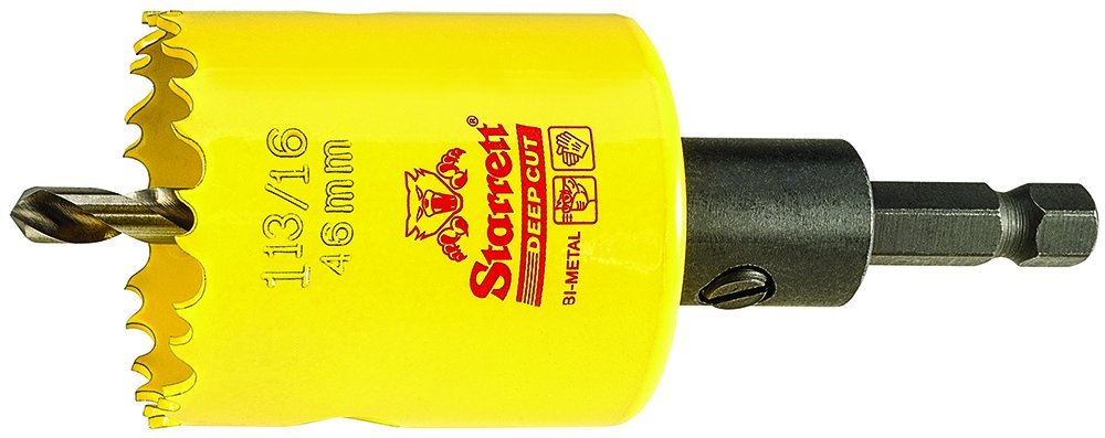 L.S. STARRETT HSS Bi-Metal Deep-Cut Hole Saw with Arbor