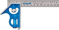 Empire E255IM Heavy Duty Professional Combination Square with Etched Stainless Steel Blade Inch and Metric Graduations