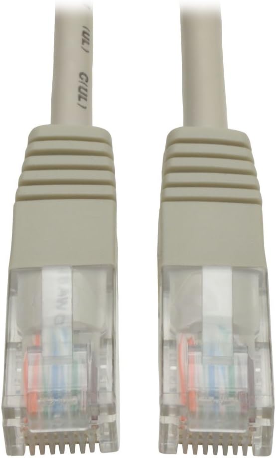 Tripp Lite Cat5e 350MHz Molded Patch Cable (RJ45 M/M) - Gray, 1-ft.(N002-001-GY)