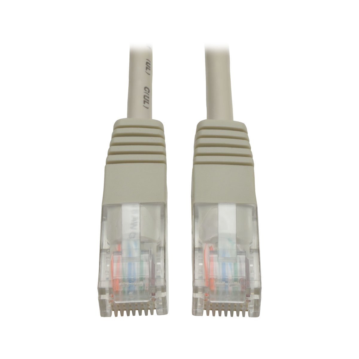 Tripp Lite Cat5e 350MHz Molded Patch Cable (RJ45 M/M) - Gray, 1-ft.(N002-001-GY)