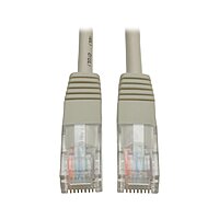 Tripp Lite Cat5e 350MHz Molded Patch Cable (RJ45 M/M) - Gray, 1-ft.(N002-001-GY)