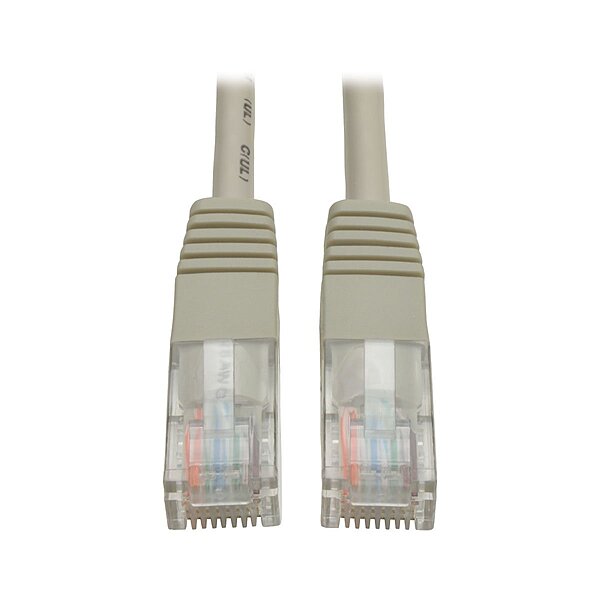 Tripp Lite Cat5e 350MHz Molded Patch Cable (RJ45 M/M) - Gray, 1-ft.(N002-001-GY)
