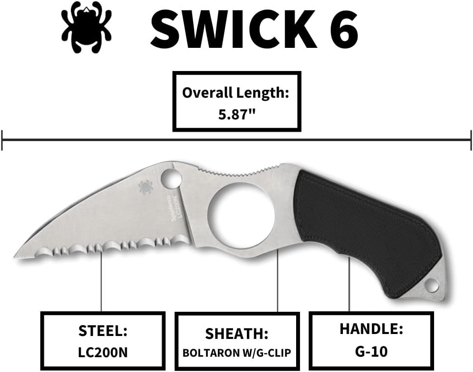Spyderco Swick 6 Fixed Blade Knife
