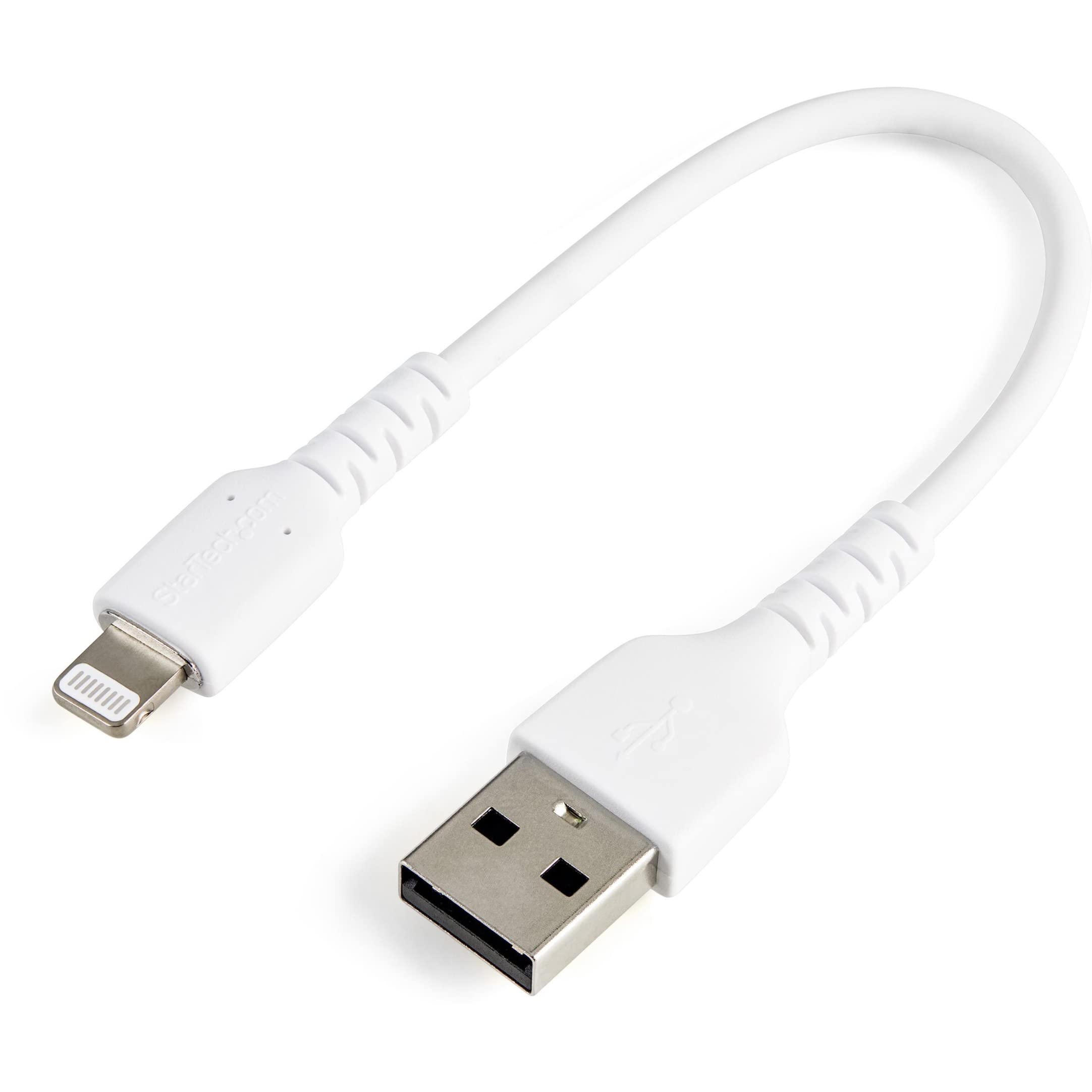 StarTech.com Durable USB-A to Lightning Cable - MFi Certified, Aramid Fiber