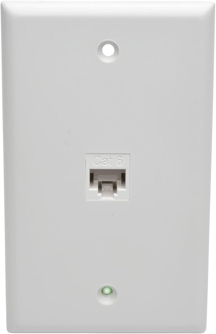 TRIPP LITE N235-001 Cat6/Cat6a Straight-Through Modular In-Line Snap-In RJ45 Coupler