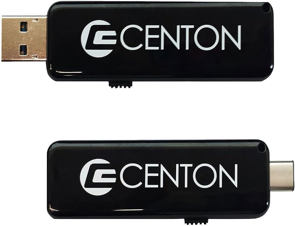 Centon Electronics S1-U3D2-16G Centon Datastick OTG USB 3.0 [USB A + USB C] 16GB, Black 1 Pack