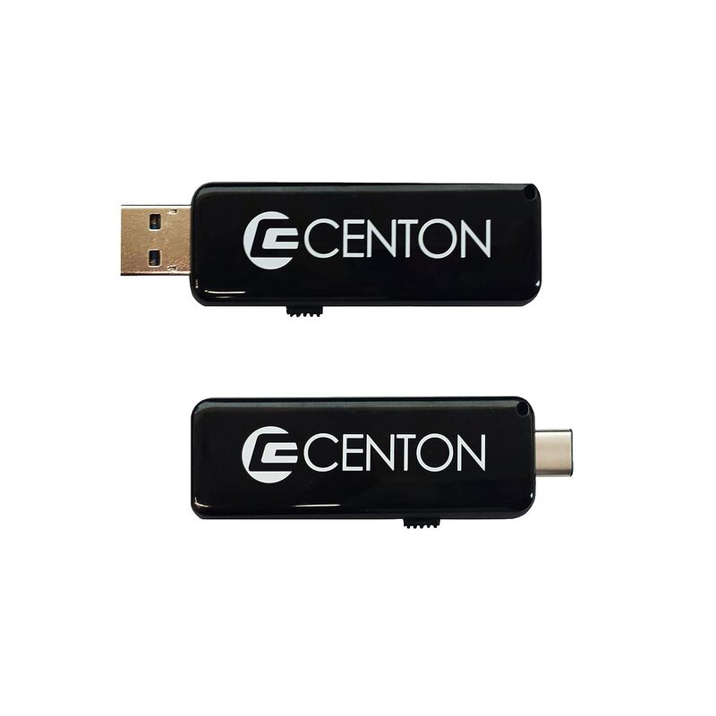 Centon Electronics S1-U3D2-16G Centon Datastick OTG USB 3.0 [USB A + USB C] 16GB, Black 1 Pack