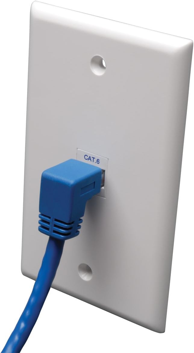 Tripp Lite Cat6 Gigabit Angled Molded RJ45 Patch Cable