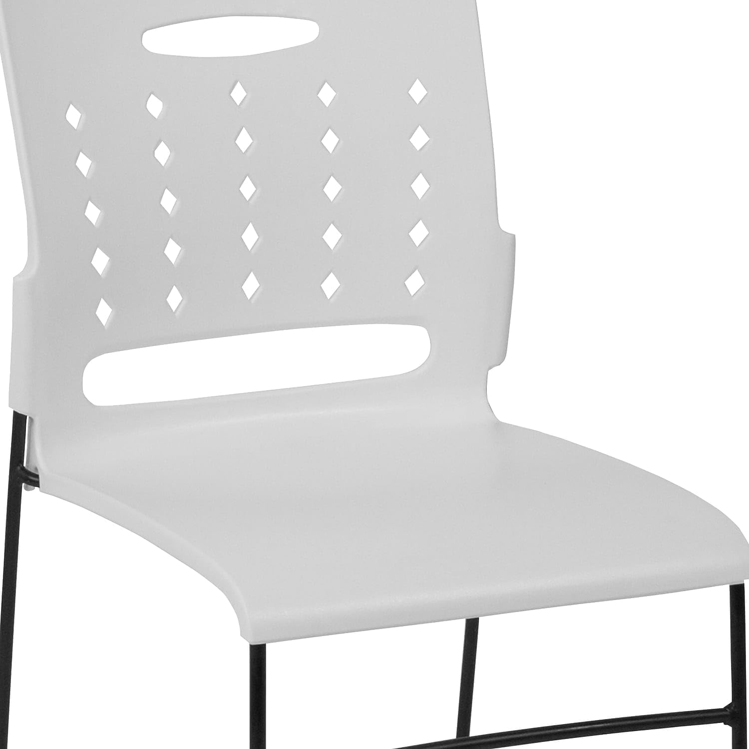 Flash Furniture HERCULES Series 881 lb. Capacity Sled Base Stack Chair with Air-Vent Back