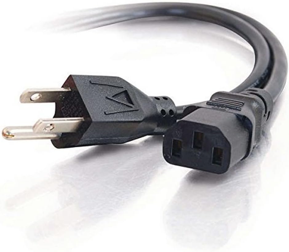 C2G Replacement AC Power Cord NEMA 5-15P to IEC C13 (18 AWG)