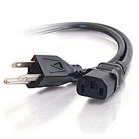 C2G Replacement AC Power Cord NEMA 5-15P to IEC C13 (18 AWG)