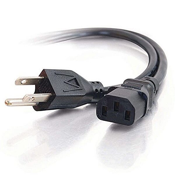 C2G Replacement AC Power Cord NEMA 5-15P to IEC C13 (18 AWG)