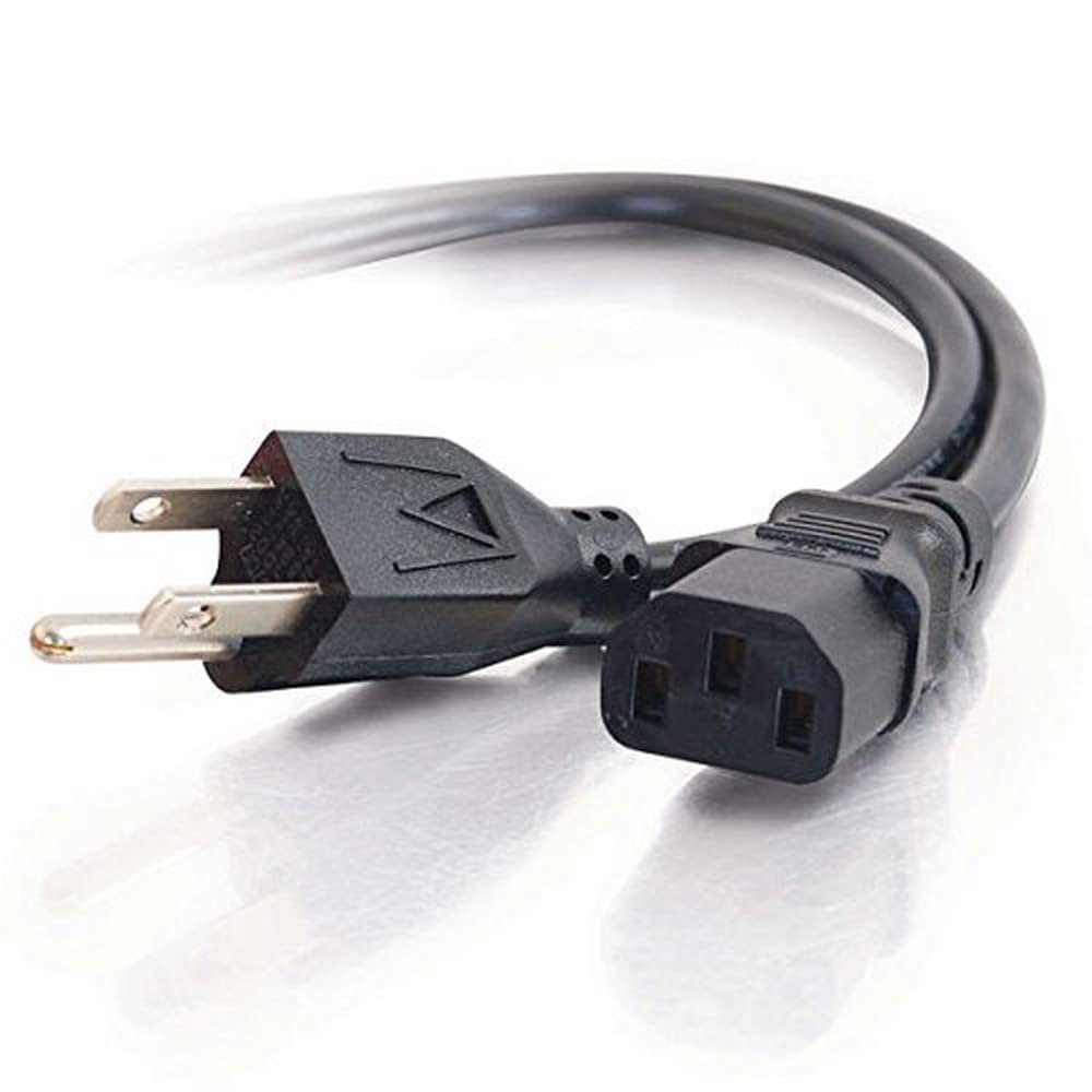 C2G Replacement AC Power Cord NEMA 5-15P to IEC C13 (18 AWG)
