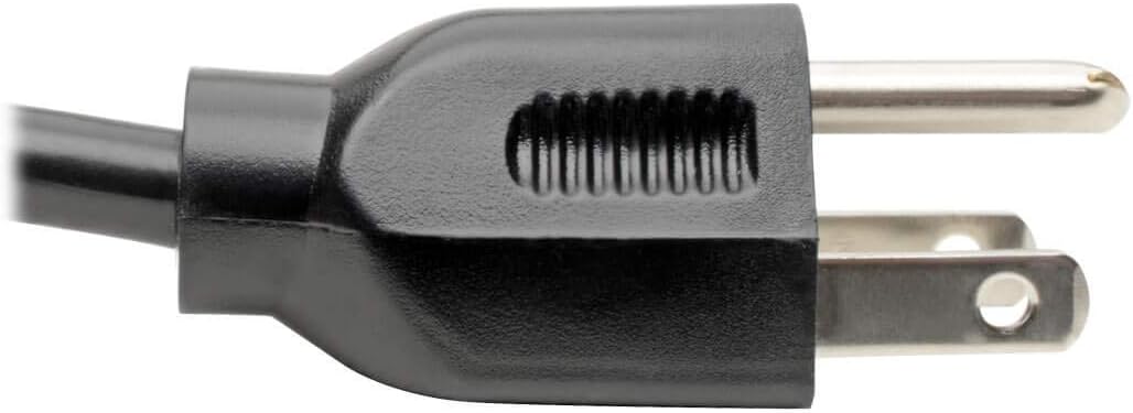 Tripp Lite Standard Computer Power Cord 10A,18AWG (NEMA 5-15P to Left Angle IEC-320-C13) 6-ft.(P006-006-13LA)