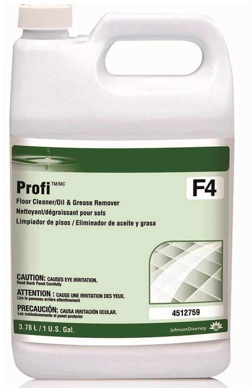 DIVERSEY Profi Floor Cleaner & Grease Remover, 1 gal Jug