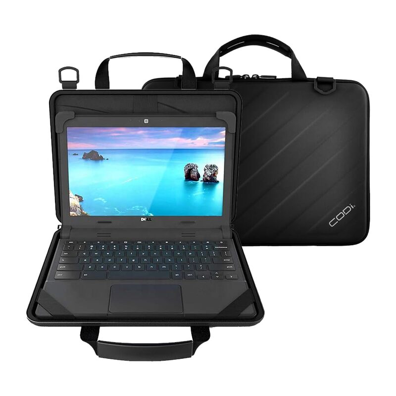 CODi Always-On Rugged EVA 11.6" Universal Chromebook Case – Shock-Absorbing, Water-Resistant Laptop Sleeve with Handle & Shoulder Strap