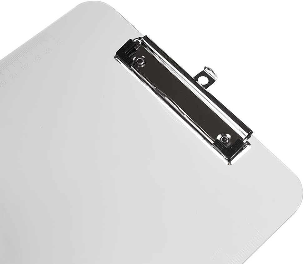 JAM PAPER Plastic Clipboards with Low-Profile Metal Clip - Letter Size