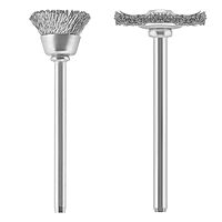 Dremel 447 2-Piece Carbon Steel Brush Set Ideal for Rust and Corrosion Removal on Soft Ferrous Metals Pack of 1