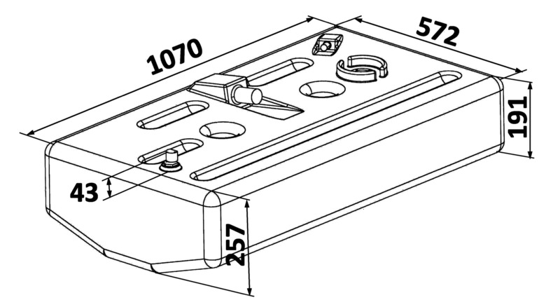 Fuel Tank PE 120 l