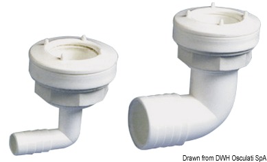 Hose adapter 15 mm 90�