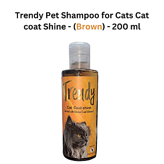 Trendy Pet Shampoo coat Shine - (Brown) - 200 ml