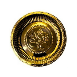 Brass Lord Ganapathi/Vigneswara Plate for Pooja/Hawan Purpose