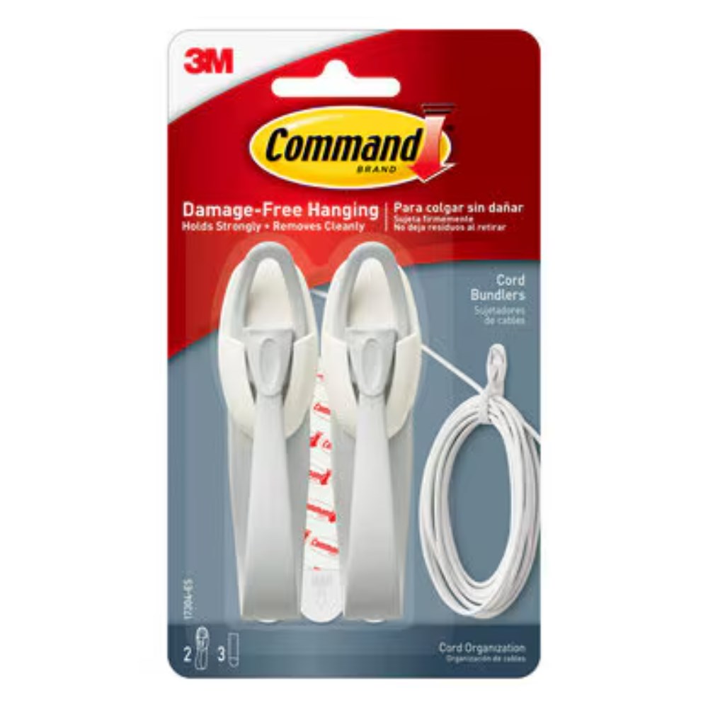 Command 17304 Cord Organiser Cord Bundlers Pack  Of 2