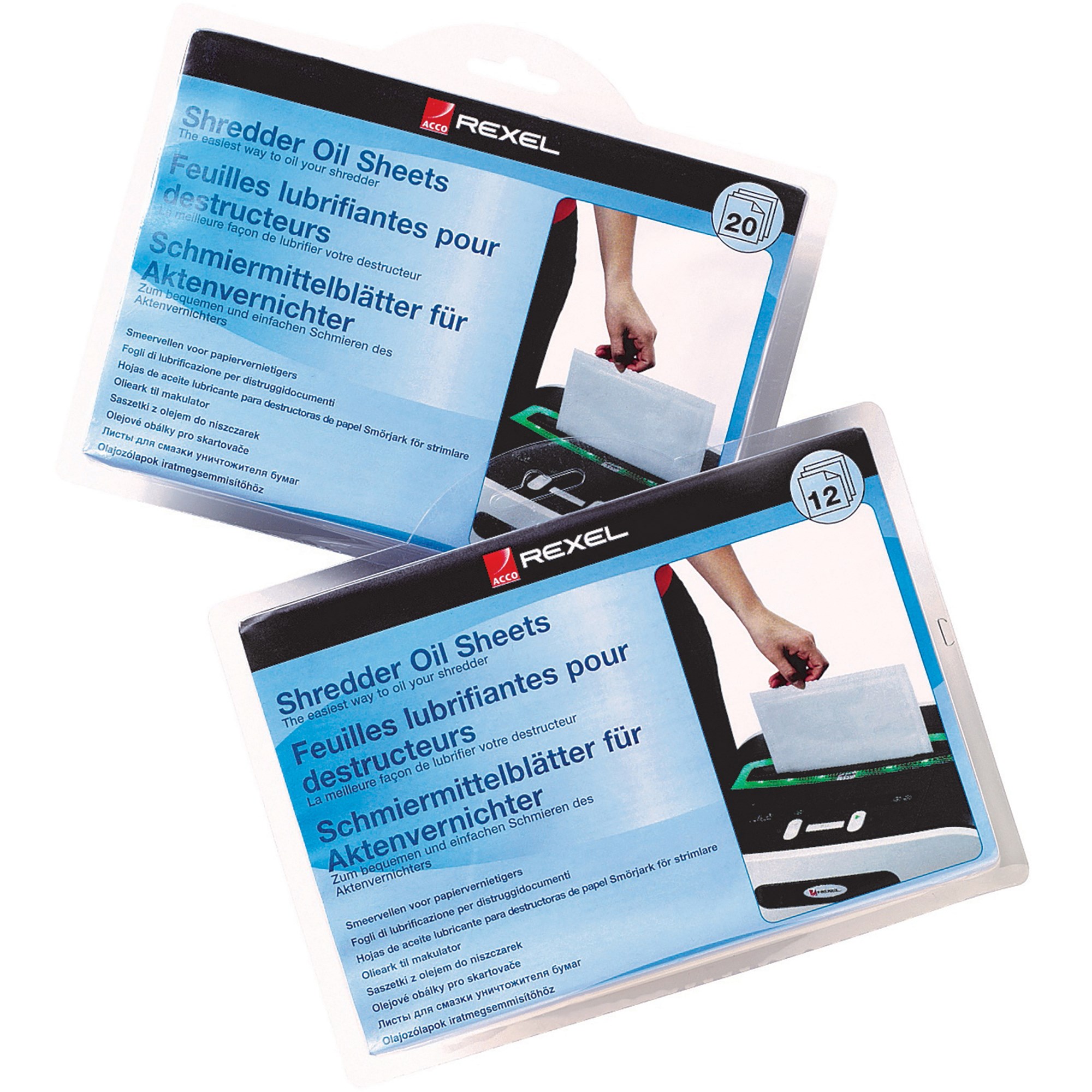 Rexel Shredder Oil Sheets 21 x 14.8cm Pack  Of 12